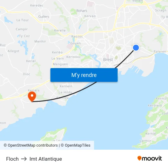 Floch to Imt Atlantique map