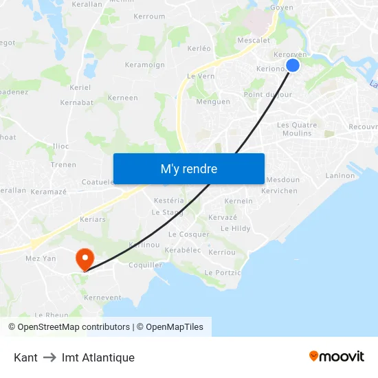 Kant to Imt Atlantique map