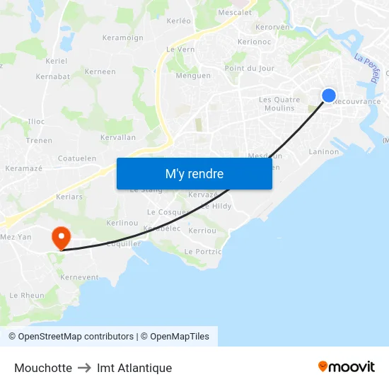 Mouchotte to Imt Atlantique map