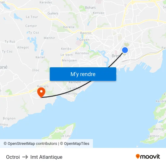 Octroi to Imt Atlantique map