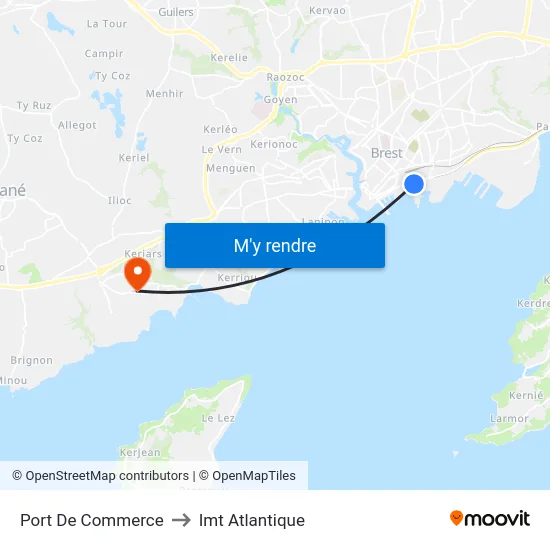 Port De Commerce to Imt Atlantique map