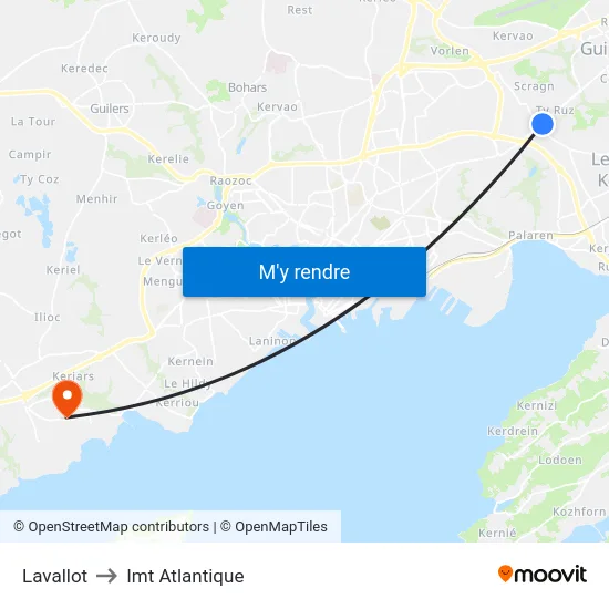 Lavallot to Imt Atlantique map