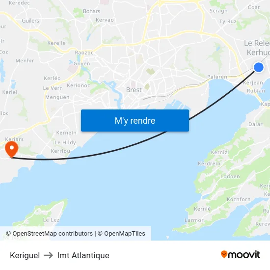 Keriguel to Imt Atlantique map