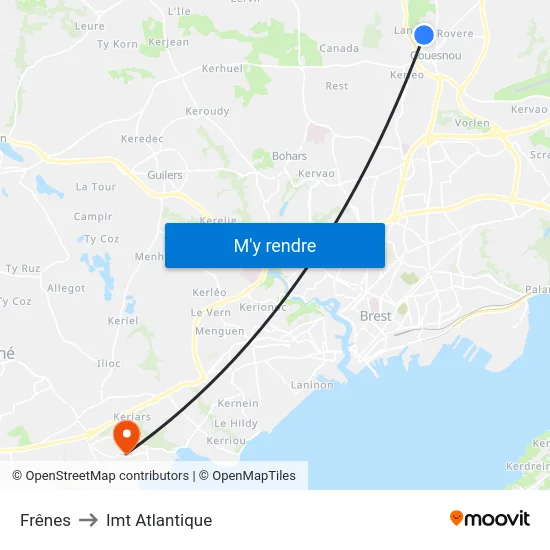 Frênes to Imt Atlantique map