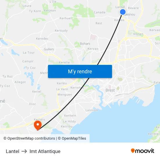 Lantel to Imt Atlantique map