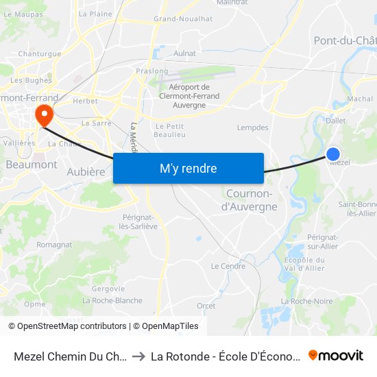 Mezel Chemin Du Cheix to La Rotonde - École D'Économie map