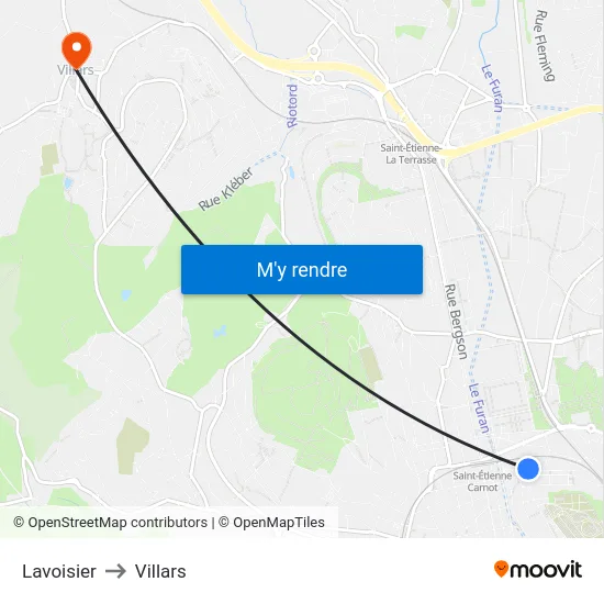 Lavoisier to Villars map