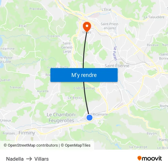 Nadella to Villars map