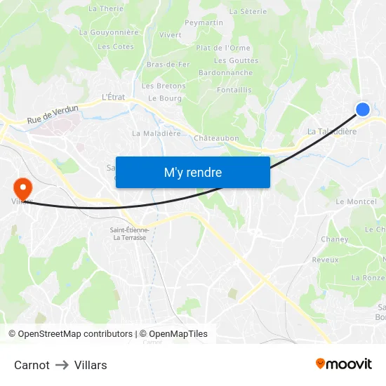 Carnot to Villars map