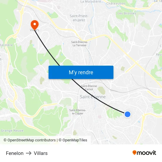 Fenelon to Villars map