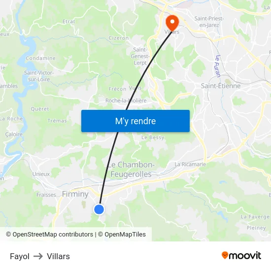 Fayol to Villars map