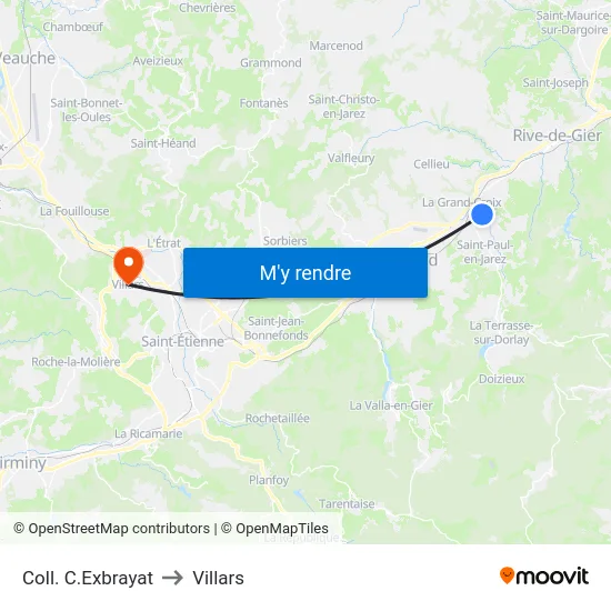 Coll. C.Exbrayat to Villars map