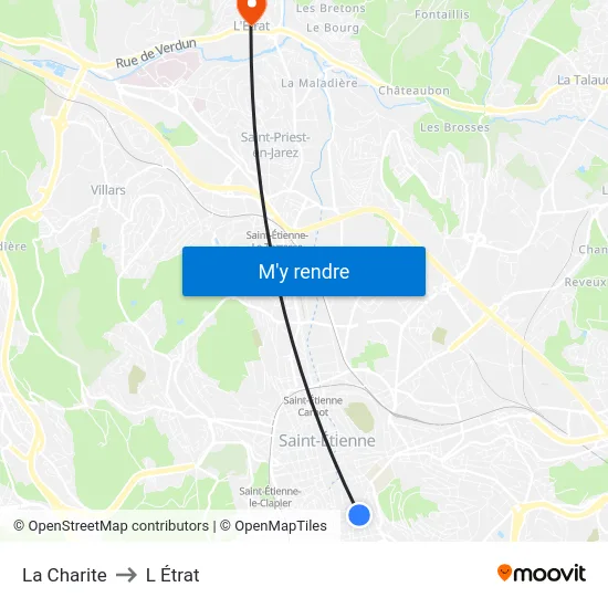 La Charite to L Étrat map
