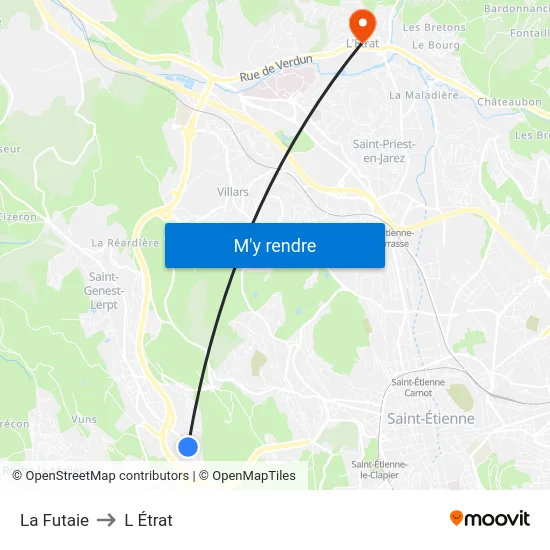 La Futaie to L Étrat map