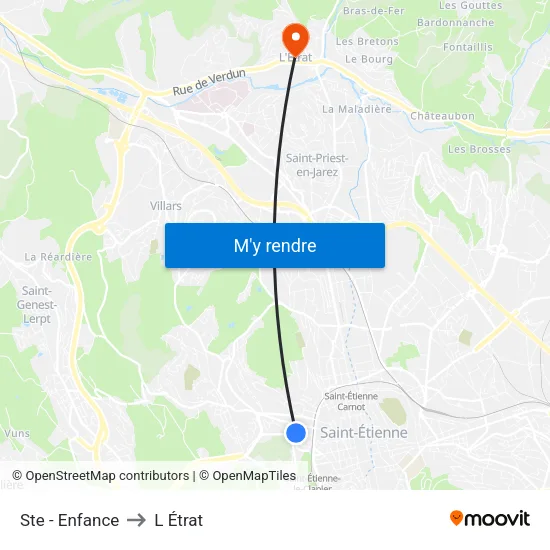 Ste - Enfance to L Étrat map