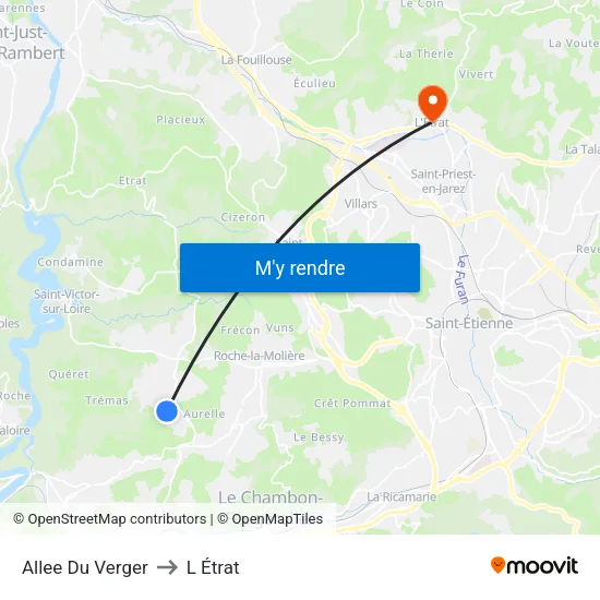 Allee Du Verger to L Étrat map
