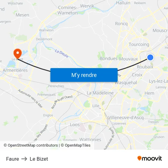Faure to Le Bizet map