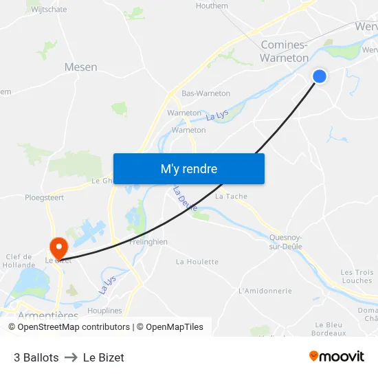 3 Ballots to Le Bizet map