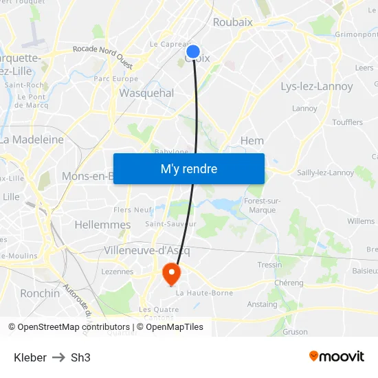 Kleber to Sh3 map
