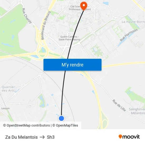 Za Du Melantois to Sh3 map