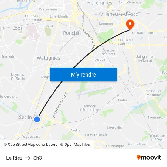 Le Riez to Sh3 map