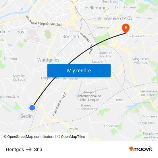 Hentges to Sh3 map