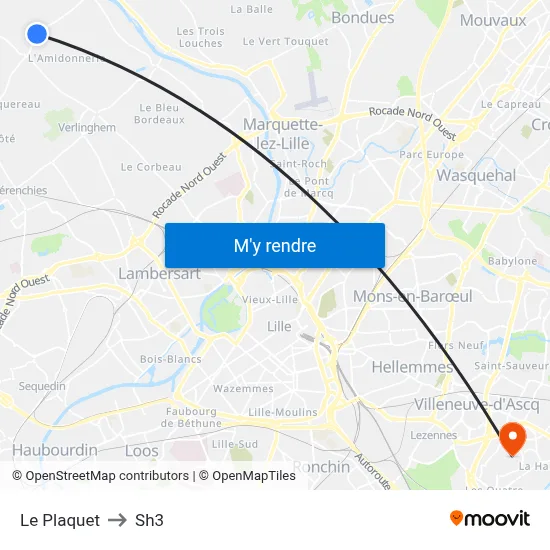 Le Plaquet to Sh3 map