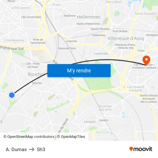 A. Dumas to Sh3 map