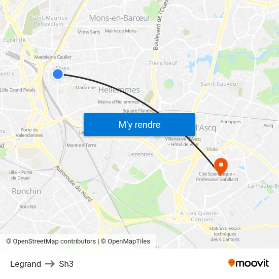 Legrand to Sh3 map