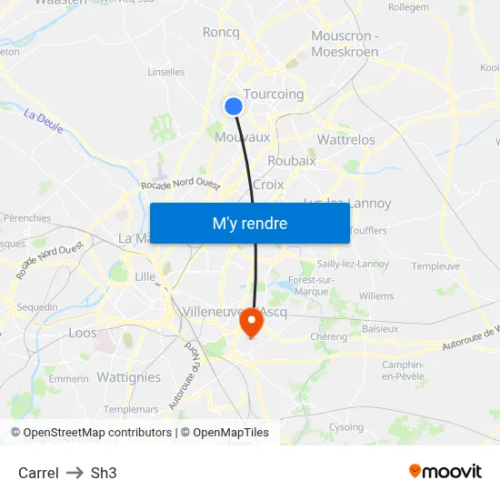 Carrel to Sh3 map