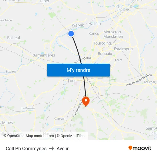 Coll Ph Commynes to Avelin map