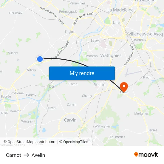 Carnot to Avelin map