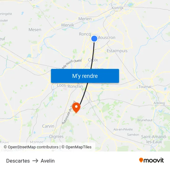 Descartes to Avelin map