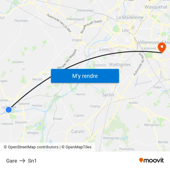 Gare to Sn1 map