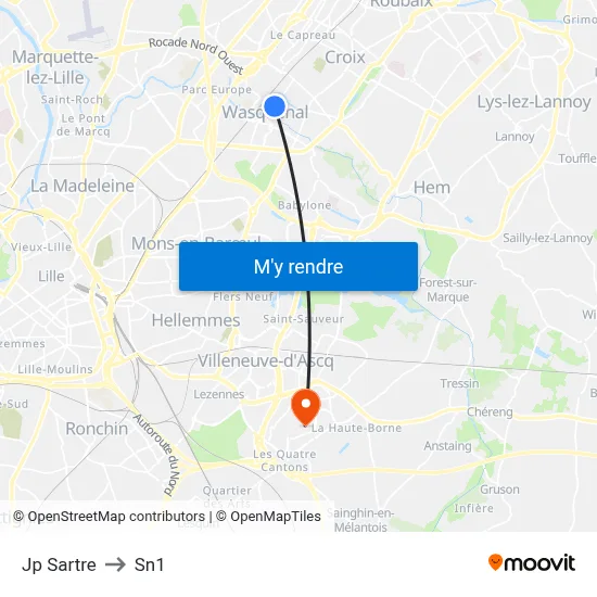 Jp Sartre to Sn1 map