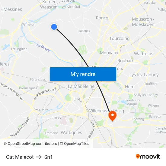 Cat Malecot to Sn1 map