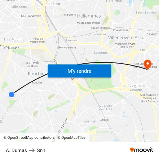A. Dumas to Sn1 map