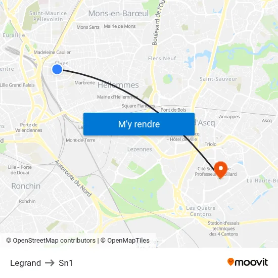 Legrand to Sn1 map