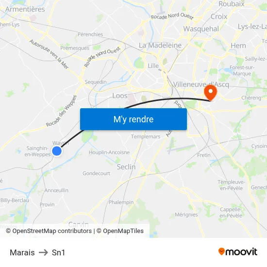 Marais to Sn1 map