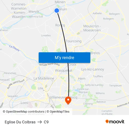 Eglise Du Colbras to C9 map