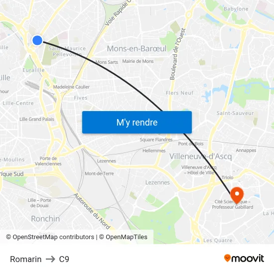 Romarin to C9 map