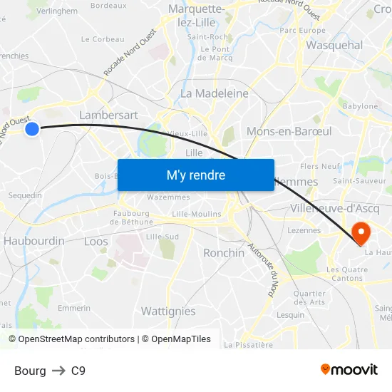 Bourg to C9 map