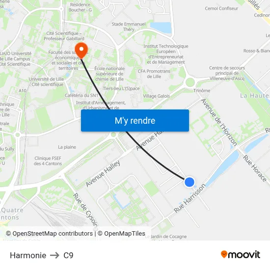 Harmonie to C9 map