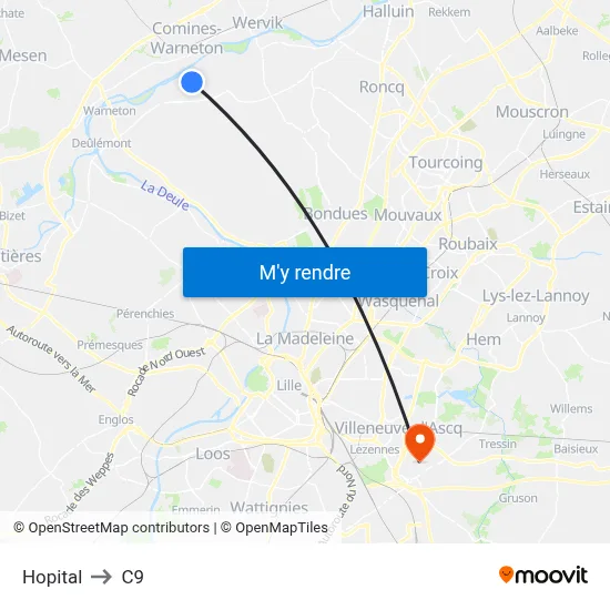 Hopital to C9 map