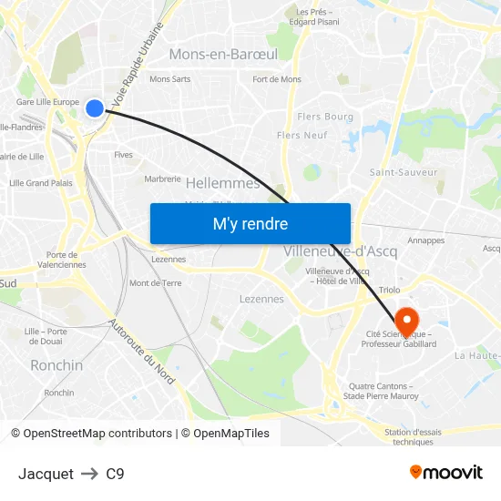 Jacquet to C9 map