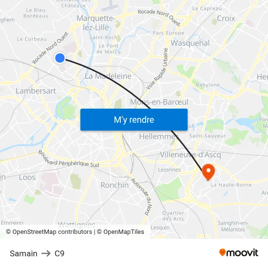Samain to C9 map