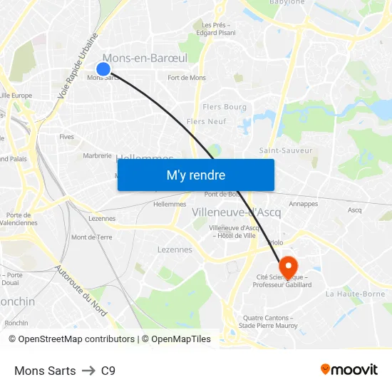 Mons Sarts to C9 map