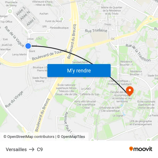 Versailles to C9 map