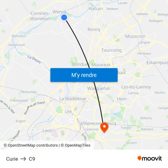 Curie to C9 map
