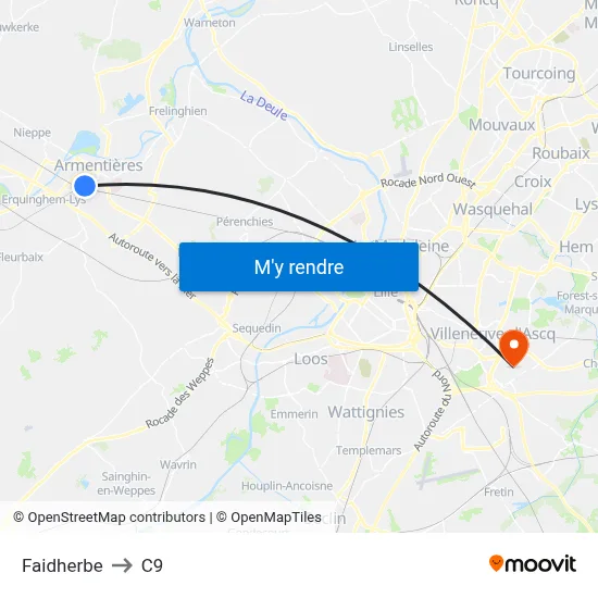 Faidherbe to C9 map